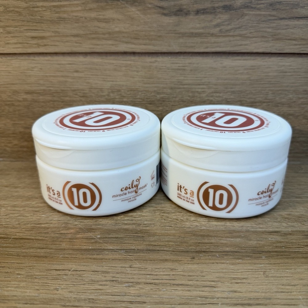 IT'S A 10 COILY MIRACLE HAIR MASK 8 OZ (Lot of 2)